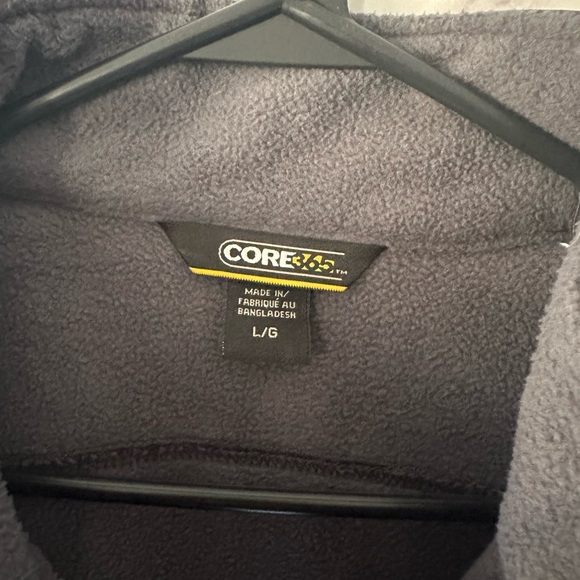 CORE 365 WEATHERTEC FULL ZIP VEST TOP - GREY - MENS LARGE - DIXIEPLY LOGO - Picture 5 of 9